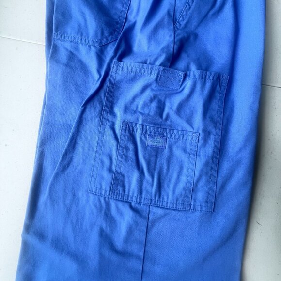 Dickies Blue XL EDS Signature Unisex Zip Fly Pull-On Scrub Pant | 81006 Cargo - Picture 3 of 9